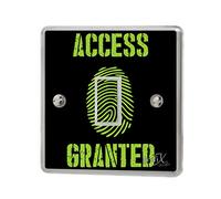 Access Granted Fingerprint Xbox Ps5 Light Switch Sticker Cover Vinyl/Skin Cover, sw156