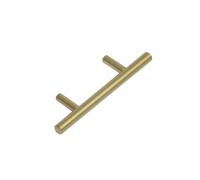 Access Hardware Satin Brass Kitchen Door Handles T Bar Style - 64mm Centres