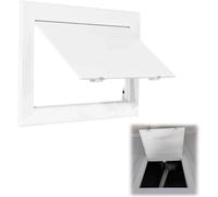 Access Panel 150x150 mm, Paintable Easy Access Doors with Hidden Hinges, Flush Fit ABS Inspection Hatch for Drywall, Wall and Ceiling Electrical Plumbin