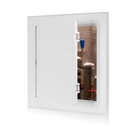 Access Panel 200x200 mm - Paintable Easy Access Doors with Hidden Hinges, Flush Fit ABS Inspection Hatch for Drywall, Wall and Ceiling Electrical Plumbing