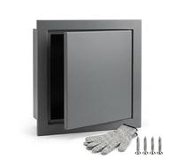 Access Panel 300x300 mm Magnetic Inspection Hatch Push-to-Open Flush Fit Service Door for Plumbing Electrical Wall Ceiling Paintable Maintenance Hole Cover Easy Access(Gray,400x400mm)