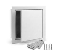 Access Panel 300x300 mm Magnetic Inspection Hatch Push-to-Open Flush Fit Service Door for Plumbing Electrical Wall Ceiling Paintable Maintenance Hole Cover Easy Access(White,200x300mm)