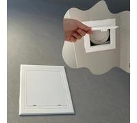 Access Panel Abs Plastic Plumbing Access Panel, Concealed Wall Inspection Hatch - Opening Flap Cover Plate, Bathroom Pipe Hose Cables Service Access Door(150x150 mm/5.9x5.9 in)