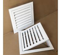 Access Panel, Aluminum Alloy Louvered Access Panel White Multiple Sizes Hinge Ventilation(7.8x19.7in(20x50) cm)