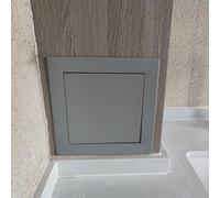 Access Panel, Aluminum Frame Access Panel for Drywall Plumbing Inspection(Grey,250x300mm (10x12in))