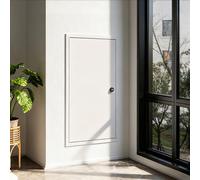 Access Panel Attic Drywall Access Panel with Code Lock, Soundproof Service Door for Plumbing Concealed, Flush Mount Metal Wall Hole Cover Plate(Beige,25x60cm (10x24in))