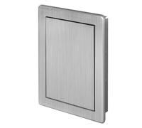 Access Panel Brushed Silver Finished Inspection Door | Fitting Frame, ABS Plastic