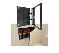 Access Panel Door for Tile and Drywall, Paintable ABS Inspection Port with Snap-in Spring Latch, Recessed Design for Easy Access, 9x9 Inch Size