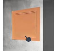 Access Panel for Drywall 16x16 Inch - Gray/White Cover for Plumbing & Inspect - Easy Inllat Hatch Door - Oril Wood 40x40cm/16x16in