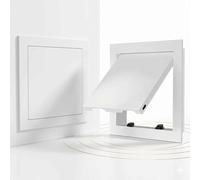 Access Panel for Drywall，Aluminum Access Panel with Magnetic Push to Open，Attic Access Door，Metal Inspection Hatch for Wiring Cable/Wall Ceiling Plumbing Crawl Space(Cream,250x300mm)