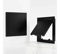 Access Panel for Drywall，Aluminum Access Panel with Magnetic Push to Open，Attic Access Door，Metal Inspection Hatch for Wiring Cable/Wall Ceiling Plumbing Crawl Space(Black,250x300mm)