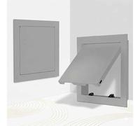 Access Panel for Drywall，Aluminum Access Panel with Magnetic Push to Open，Attic Access Door，Metal Inspection Hatch for Wiring Cable/Wall Ceiling Plumbing Crawl Space(Gray,250x300mm)
