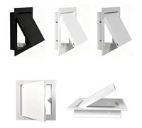 Access Panel for Drywall - Magnetic Lock Access Door for Plumbing Drains & Electrical Junction Box - Easy Open/Close Design for Home & Commercial Renovation (Gray 240x240mm)