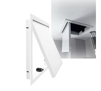 Access Panel for Drywall, Push Button Opening Plumbing Access Door with Aluminum Alloy Frame, Flush Mount Wall Ceiling Inspection Hatch for HVAC Water Valves(White,22x22in(56x56cm))