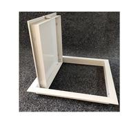 Access Panel for Drywall, White Metal Shower Service Hole Cover with Handle, Surface Mount Attic Garage Inspection Hatch, Laundry Chute/Outdoor Kitchen Access Door(16x16in/41x41cm)