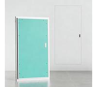 Access Panel for Drywall with Handle & Lock, Recessed Plumbing Concealed Door, Aluminum Frame Gypsum Paintable Wall, for Home Garage Office(60 * 60cm)