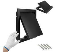 Access Panel for Plasterboard 200x200 300x300 400x400mm, Aluminium Metal Inspection Hatch Magnetic Push to Open, Wall Hole Cover Loft Hatch Bath Panel(Black,350x500mm)