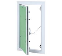Access Panel Green and Silver Aluminium and Plasterboard Outdoor Wall vidaXL