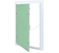 Access Panel Green and Silver Aluminium and Plasterboard Outdoor Wall vidaXL