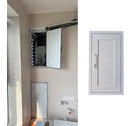 Access Panel Lockable Aluminum Access Panel Flush Mounted, Inspection Hatch for Wires/Meters/Pipes, Soundproof Decorative Attic Access Door/Service Door(White,50x70cm (20x28in))