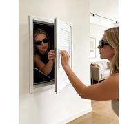 Access Panel Louvered Access Panel for Drywall 18x18/ 24x24, Waterproof Concealed Bathroom Opening Flap Cover Plate, Wall Ceiling Floor Inspection Hatch(White,600x1300mm/24x51in)