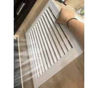 Access Panel Louvered Gable Vent Access Door with Filter, Metal Inspection Panel for Plumbing Shed, Wall Ceiling Opening Flap Cover Plate, Push to Open(45x85cm/18 x34)