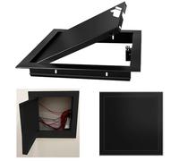 Access Panel Magnetic Plumbing Access Panel for Drywall, Push to Click Inspection Hole Cover for Tile, Custom Aluminum Access Door Loft Hatch for Crawl Spaces(Black,56x56cm/22x22in)