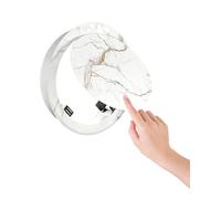 Access Panel Marble Pattern Spring-clip Access Panel Round Metal, Push to Open Electrical Walls Ceilings Attic Revision Door, 5 6 8 10 12 14 16 18 inch(White,150mm/6")