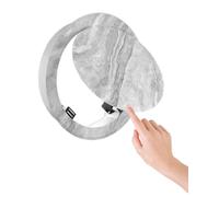 Access Panel Marble Pattern Spring-clip Access Panel Round Metal, Push to Open Electrical Walls Ceilings Attic Revision Door, 5 6 8 10 12 14 16 18 inch(Light grey,120mm/5")