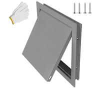 Access Panel Paintable with Hidden Hinges, Metal Access Doors for Plasterboard, Push to Open Inspection Hatch Revision Door for Walls & Ceilings, Bath Panel & Fuse Box Cover Cabinet(Gray,250x300 mm)