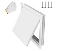 Access Panel Paintable with Hidden Hinges, Metal Access Doors for Plasterboard, Push to Open Inspection Hatch Revision Door for Walls & Ceilings, Bath Panel & Fuse Box Cover Cabinet(White,200x300 mm)