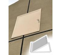 Access Panel Rotate Button yo Open Access Door Latch, Recessed Attic Conduit Wiring Hole Cover Board, Aluminum Vertical Single Outdoor Kitchen(8x14in (200x350mm))