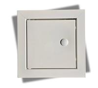 Access Panel Shop Ltd - Access Panel 150mm x 150mm Metal with Lock & Key - White Powder-Coated Zintec Steel Inspection Hatch for Walls & Ceilings | Picture Frame Design Access Door - Premium Quality