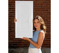 Access Panel Textured Attic Loft Access Door, Hinged Electrical Plumbing Revision Hole Cover Decor, Louvered Vertical Single Outdoor Kitchen Panel(700x1000mm/28x39in)