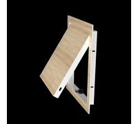 Access Panel Wood Finish Access Panel for Wall And Ceiling, Removable Crawl Space Access Door, Opening Flap Cover Plate Box, Conceals Wires/Meters/Pipes(Style D,WXH-25x25cm/10x10in)