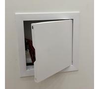 Access panels,Push Magnetic Access Panel for Drywall & Ceiling Decorative White Wall Hole Cover Flush Mount Service Door with 4 Screw Holes Universal Fit 150x150mm (6x6)