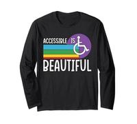 Accessible Is Beautiful Support Disability Awareness Month Long Sleeve T-Shirt