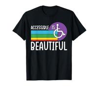 Accessible Is Beautiful Support Disability Awareness Month T-Shirt