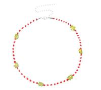 Accessorie Colorful Beaded Necklace For Women, DIY Beaded Choker Necklace Vintage Boho Daisy Bead Strand Colorful Short Necklace, Rainbow Beads Necklace Colorful Jewelry For Women
