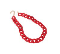 Accessorie Colorful Beaded Necklace For Women, Rainbow Beads Necklace Colorful Chain Choker Necklaces Wide Chain Collar Neck Jewelry