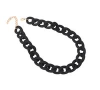 Accessorie Colorful Beaded Necklace For Women, Rainbow Beads Necklace Colorful Chain Choker Necklaces Wide Chain Collar Neck Jewelry
