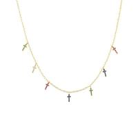 Accessorie Cross Charm Long Choker Necklace Rock Punk Fashion Fine Jewelry Accessories Wedding