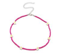 Accessorie Daisy Necklace For Women And Girls, Summer Boho Korea Lovely Daisy Flowers Colorful Beaded Charm Statement Short Collar Choker Necklace Vacation, Daisy Necklace For