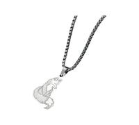 Accessorie Fox Necklace For Women And Men, Zircon Fox Pendant Fox Animal Choker Pendant, Fox Girl Initial Necklace, Fox Jewelry For Women, Therian Jewelry