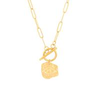Accessorie Geometry Sun Totem Toggle Necklaces Women Men, Love Heart Thick Chain Toggle Necklace - Classic Toggle Charm, OT Buckle Toggle Clasp For Christmas Birthday s