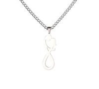 Accessorie Hug Necklace For Women And Men, Couple Hug Pendant Necklace Lovers Hugging Infinite Symbol Necklaces Hugs And Kisses Necklace, Hugging Necklaces For Women Holiday