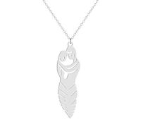 Accessorie Hug Necklace For Women And Men, Couple Hug Pendant Necklace Lovers Hugging Infinite Symbol Necklaces Hugs And Kisses Necklace, Hugging Necklaces For Women Holiday