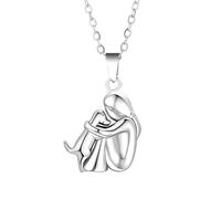 Accessorie Hug Necklace For Women And Men, Hugged Dog Necklace, Mom And Child Hug, Hug Angel Wings Pendant, Two Hands Hugs And Kisses Necklace, Hugging Necklaces For Women