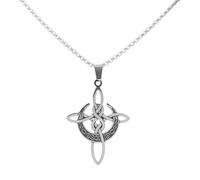 Accessorie Lucky Amulet Celtic Cross Necklace For Men, Trinity Symbol Celtic Cross Pendant - Men's Celtic Cross Necklace, Irish Cross Necklace Women Birthday
