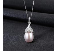 Accessorie Necklace for Women Fresh Water Pearl with Flower Bud Trendy Minimalist Women's Pendant Necklaces Unique Dainty Korean